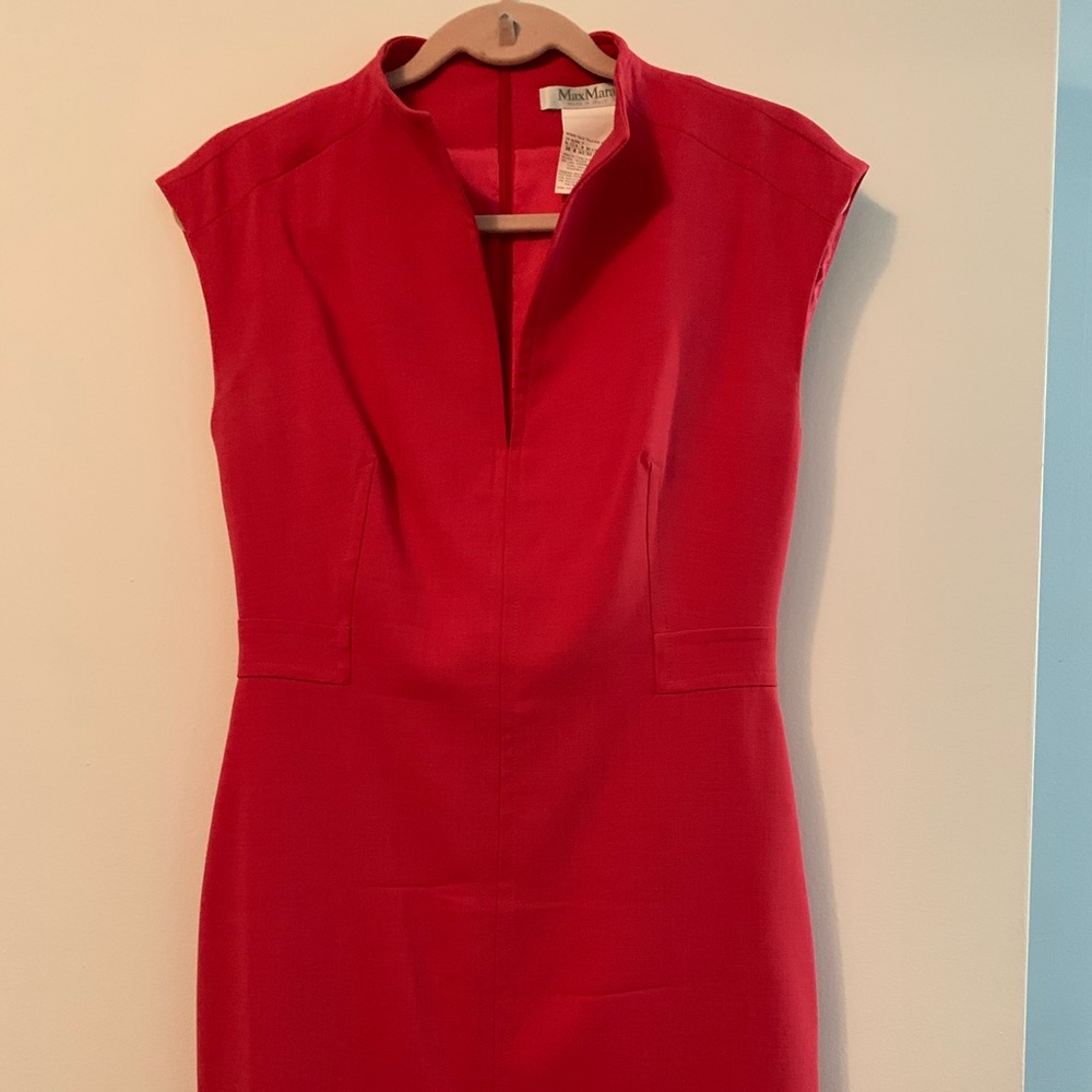 MaxMara pink sheath dress